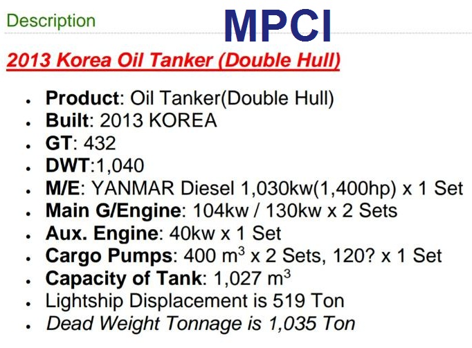 MPCI oil tanker (1)
